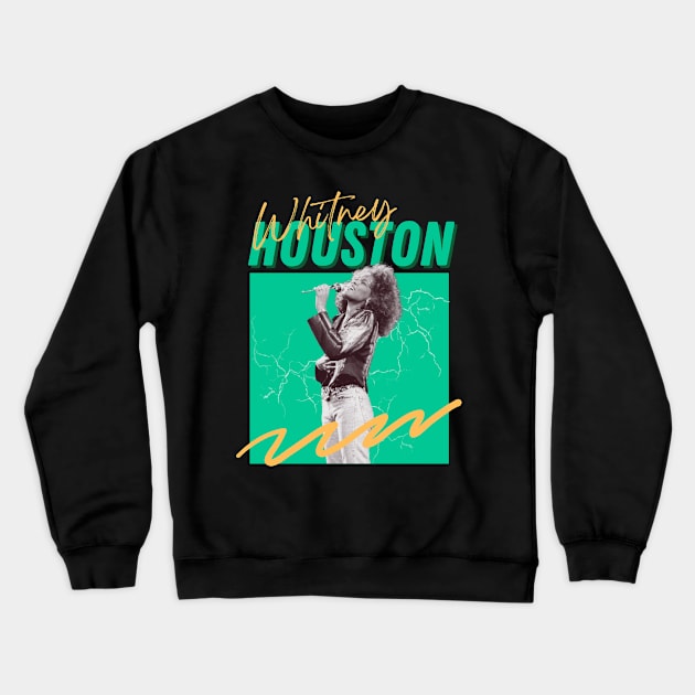 Whitney houston***original retro Crewneck Sweatshirt by OtakOtak